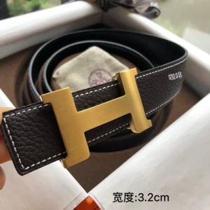 HERMES皮帶 男款 四角扣 雙面原版皮 愛馬仕男士腰帶  hgh1876