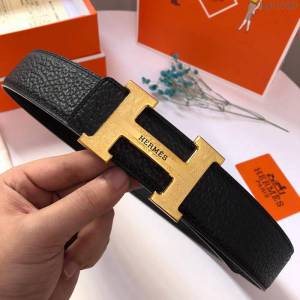 HERMES皮帶 天然頭層牛皮 大象紋荔枝紋 時尚潮流 愛馬仕男腰帶  hgh1920