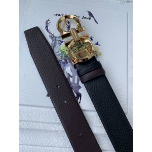 菲拉格慕男士皮帶 Ferragamo雙面牛皮休閒腰帶  jjp1033