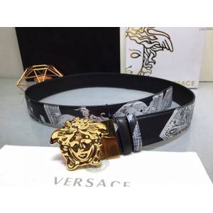 VERSVE男士皮帶 範思哲高端小牛皮腰帶 梅杜薩扣  jjp1082
