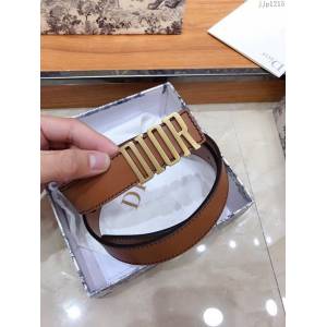 Dior女士腰帶 迪奧經典復古小字母牛皮腰帶  jjp1215