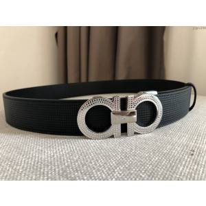 菲拉格慕男士皮帶 Ferragamo雙面用精品鋼扣牛皮腰帶  jjp1238