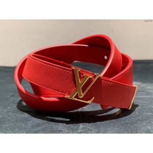 LV新款女士皮帶 路易威登橫棱紋腰帶 lv晚裝腰帶  jjp1276