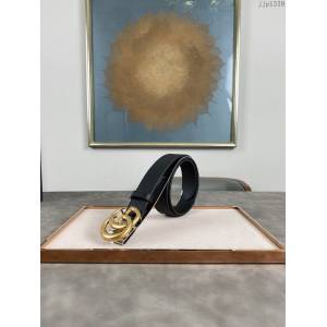 Gucci經典皮帶 古奇織紋雙G小牛皮腰帶  jjp1339