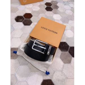 LV新款皮帶 路易威登高端男士腰帶 精緻手工繪邊  jjp1639