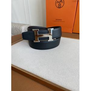 HERMES男士皮帶 愛馬仕H搭扣小牛皮腰帶  jjp1650