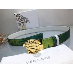 VERSVE經典款男款腰帶 範思哲高端男士雙面用皮帶 範思哲3D美杜莎腰帶扣腰帶  jjp1670