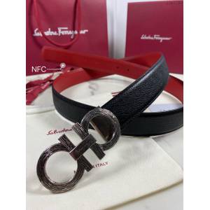 菲拉格慕男士皮帶 Ferragamo磨砂牛皮腰帶  jjp1793