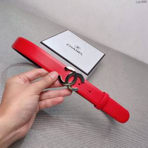Chanel女士皮帶 香奈兒雙C時尚腰帶  jjp1898