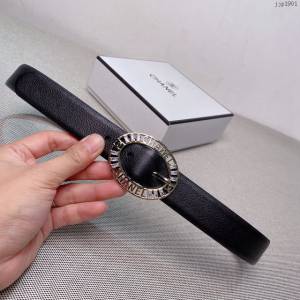 Chanel女士皮帶 香奈兒雙C時尚腰帶  jjp1901