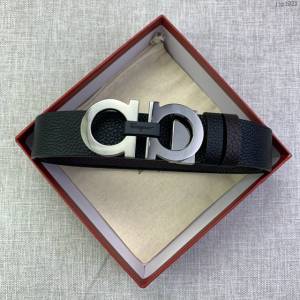 菲拉格慕男士皮帶 Ferragamo雙面牛皮紋理腰帶  jjp1921
