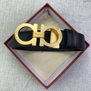 菲拉格慕男士皮帶 Ferragamo雙面牛皮紋理腰帶  jjp1934