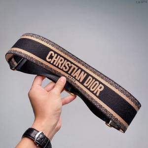 Dior女士腰帶 迪奧Christian Dior刺繡帆布皮帶  jjp1974