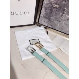 Gucci經典皮帶 古奇方扣牛皮腰帶  jjp2038