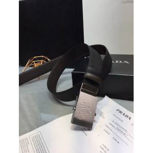 PRADA男士皮帶 普拉達經典Prada標識雙面穿腰帶  jjp2058