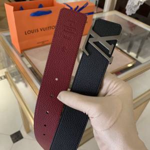 LV新款男士皮帶 路易威登Gancio五金腰帶  jjp2178