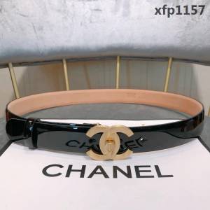 CHANEL香奈兒 18新款 31mm精品 cc經典銅扣 進口皮漆皮面料 時尚百搭款皮帶 網紅熱銷款  xfp1157