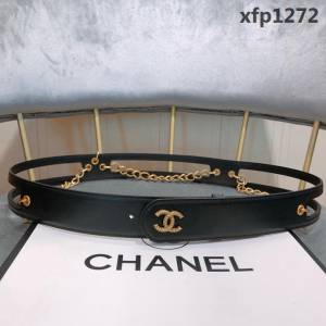 CHANEL香奈兒 19新款 34MM精品腰封 zp開模 雙面頭層牛皮腰帶 純銅打造特色腰鏈  xfp1272