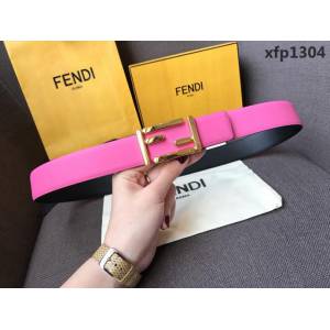 FENDI芬迪 實物拍攝 最新爆款 柔軟小牛皮皮帶 雙F標誌 BAGUETTE系列 時尚百搭款女款皮帶  xfp1304