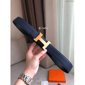 Hermes皮帶 官網同步 38MM 荔枝紋牛皮 愛馬仕男士腰帶  xfp2080