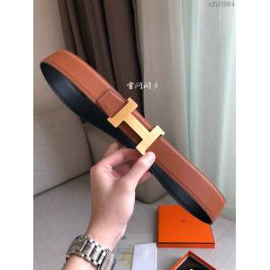Hermes皮帶 官網同步 38MM 荔枝紋牛皮 愛馬仕男士腰帶  xfp2084
