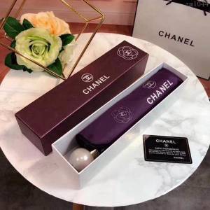 CHANEL香奈兒傘 火爆新款 山茶花搭配經典的香奈兒LOGO 珍珠球手柄 晴雨傘 防曬隔熱 防紫外線  zm1044