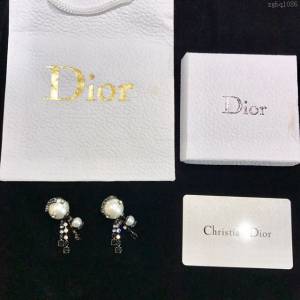 DIOR飾品 迪奧古銅黑鑽耳釘 耳環  zgbq1086