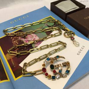 GUCCi飾品 古馳黃銅腰鏈 Gucci官網同步新款項鏈  zgbq1126