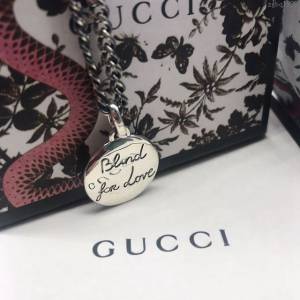 GUCCi飾品 古馳泰銀復古圓形牌吊墜  zgbq1135