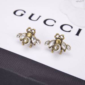 GUCCi飾品 古馳施華洛世奇水晶 珍珠耳環 Gucci蜜蜂耳釘  zgbq1177