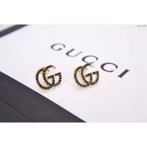 GUCCi飾品 古馳925純銀針耳環 Gucci施華洛世奇水晶耳釘  zgbq1206