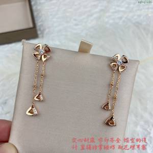Bvlgari飾品 寶格麗V金鍍咪金花朵耳環耳飾  zgbq3186
