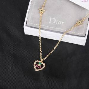 Dior飾品 迪奧經典熱銷款愛心字母項鏈  zgd1045