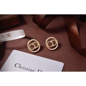 Dior飾品 迪奧經典熱銷款CD珍珠耳釘  zgd1047