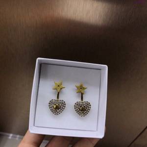 Dior飾品 迪奧經典熱銷款桃心耳釘 耳環  zgd1093