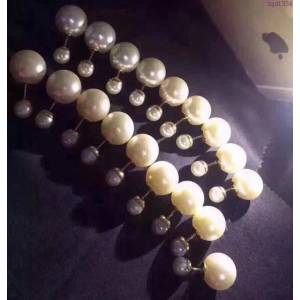 Dior飾品 迪奧早春最新經典大小珠耳釘耳環  zgd1334