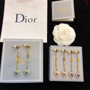 Dior飾品 迪奧經典熱銷款蜜蜂CD桃心愛心耳釘耳環  zgd1437