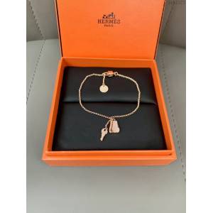 Hermes首飾品 愛馬仕Kelly Clochette鎖頭項鏈 Hermes女款手鏈  zgh1572