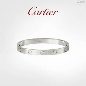Cartier飾品 Cartier亞金材質手環 卡地亞經典無鑽love手鐲  zgk1308