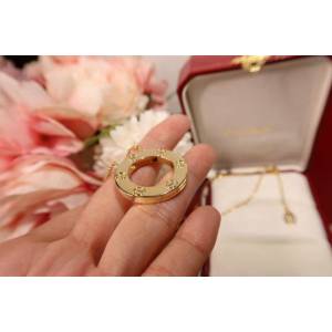 Cartier首飾品 LOVE系列 卡地亞光面無鑽版 大餅項鏈  zgk1322