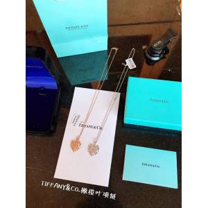 Tiffany純銀飾品 蒂芙尼女士專櫃爆款橄欖葉純銀吊墜925樹葉項鏈 Tiffany純銀鎖骨鏈  zgt1785