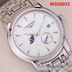 LONGINES浪琴 最新款式 全自動機械機芯 精品男士腕表 WSS0033