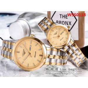 LONGINES浪琴 熱賣款 石英機芯 精品情侶對表 WSS0118