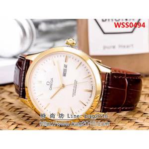 歐米茄OMEGA 經典大三針 全自動機械精品男士腕表 WSS0494