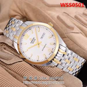 歐米茄OMEGA 經典大三針 全自動機械精品男士腕表 WSS0501