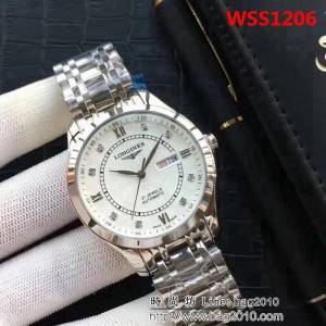 LONGINES浪琴 全自動機械 時尚商務男士腕表 WSS1206