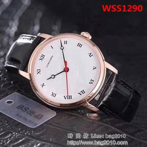 LONGINES浪琴 簡約時尚 三針機械男士腕表 WSS1290