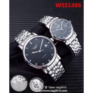 LONGINES浪琴 經典瑰麗 情侶機械對表 WSS1486