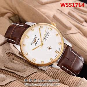 LONGINES浪琴 經典大三針 全自動機械 精品男士腕表 WSS1714