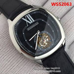 CARTIER卡地亞 方形時尚陀飛輪 男士腕表 WSS2063